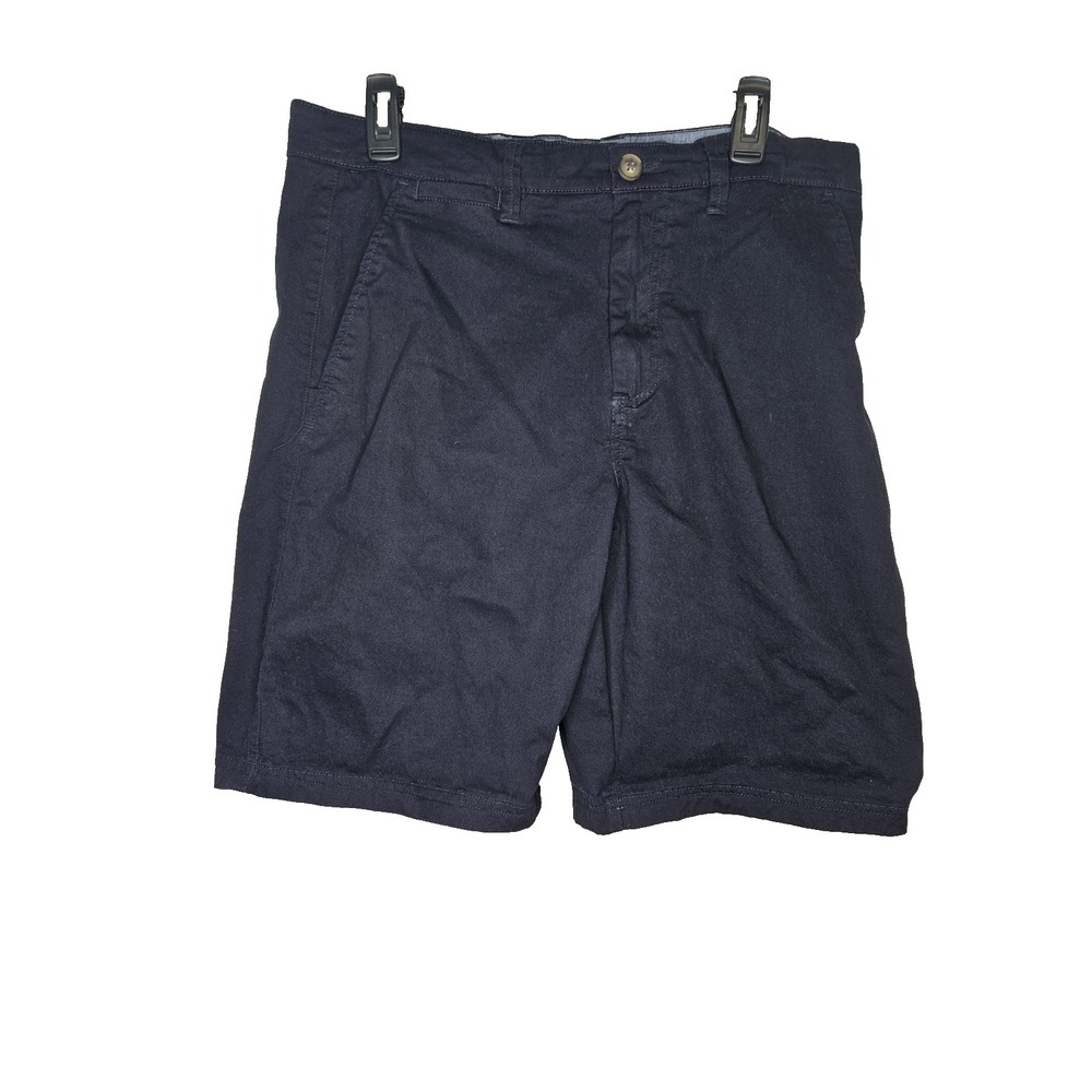 Flag & Anthem Men's Navy Chino Shorts Size 36 Cotton Stretch Casual‎ Flat Front